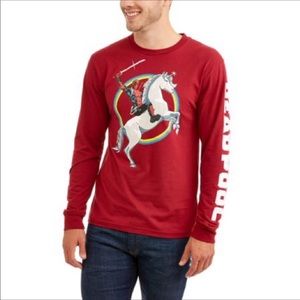 MARVEL. Deadpool men’s shirt. Size XL. Burgundy